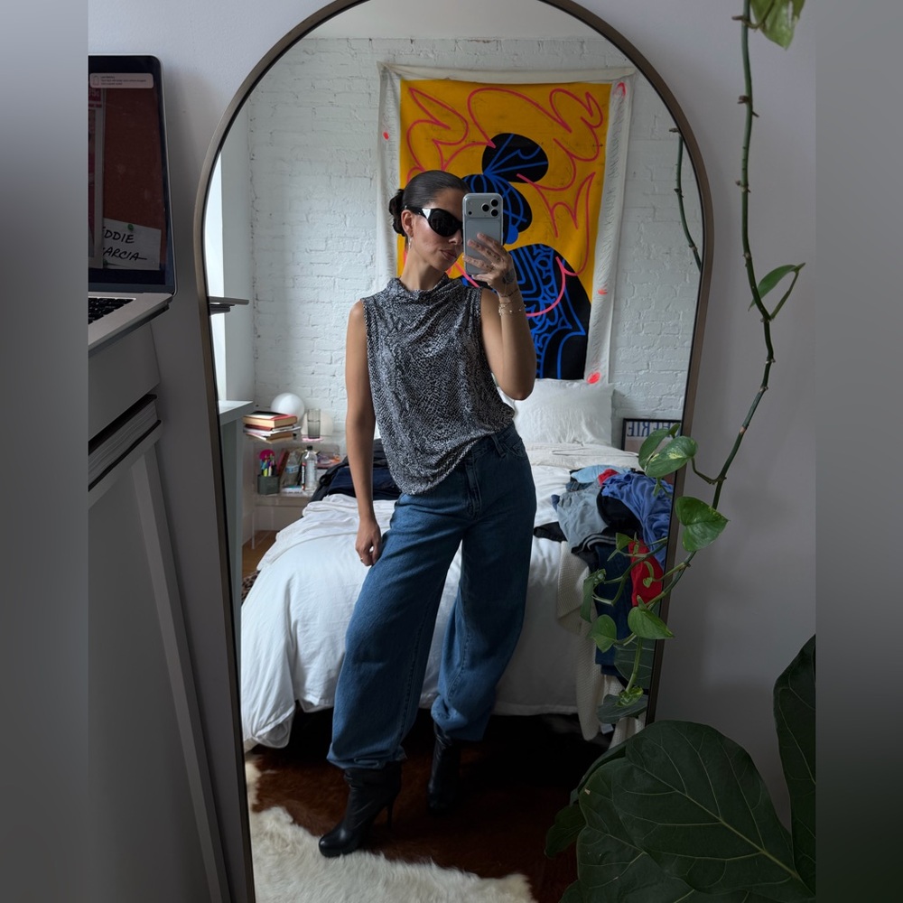 Y2K LEOPARD PRINT TOP